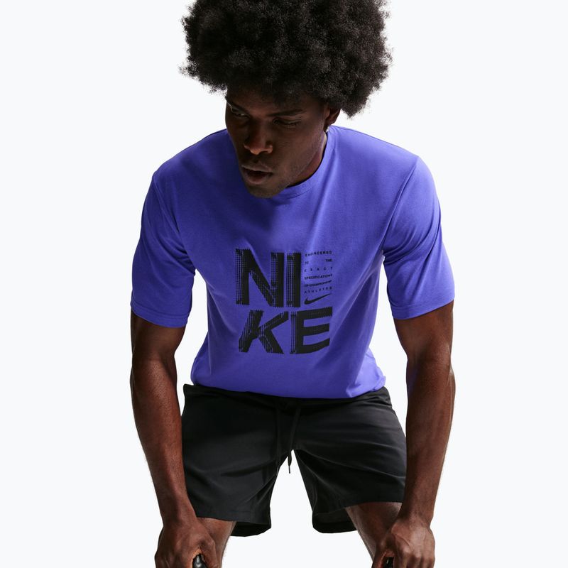 Мъжка тренировъчна тениска Nike Hyverse Dri-Fit Persian violet/black 4