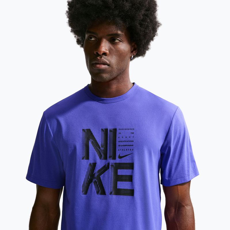 Мъжка тренировъчна тениска Nike Hyverse Dri-Fit Persian violet/black 5