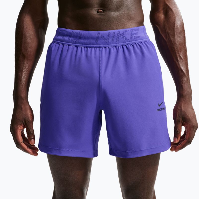 Мъжки къси панталони/шорти Nike Pro Training Dri-Fit 6" persian violet/black 5