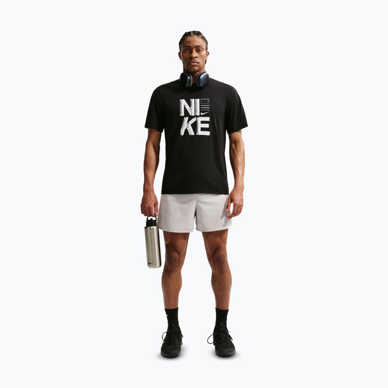 Мъжка тренировъчна тениска Nike Hyverse Dri-Fit Persian black/white 2