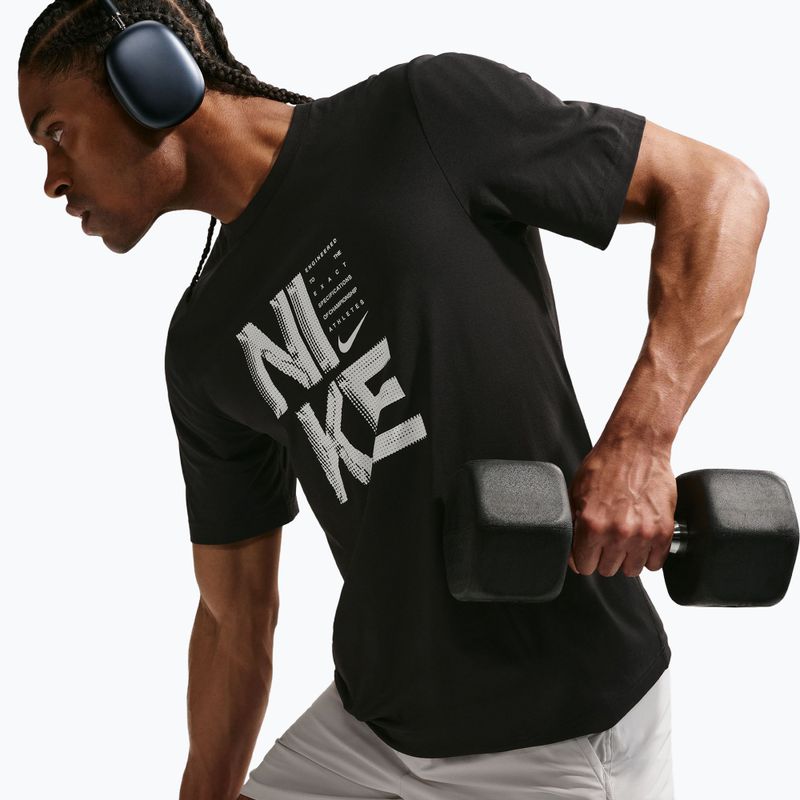 Мъжка тренировъчна тениска Nike Hyverse Dri-Fit Persian black/white 5