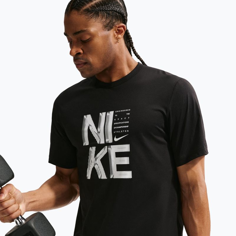 Мъжка тренировъчна тениска Nike Hyverse Dri-Fit Persian black/white 6