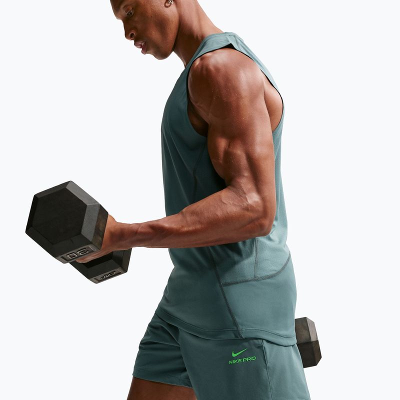 Мъжки къси панталони/шорти Nike Pro Training Dri-Fit 6" mineral slate/green strike 6
