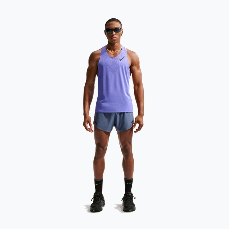 Мъжка тениска за бягане Nike AeroSwift Dri-Fit ADV sapphire/black 2