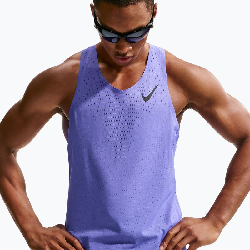 Мъжка тениска за бягане Nike AeroSwift Dri-Fit ADV sapphire/black 4