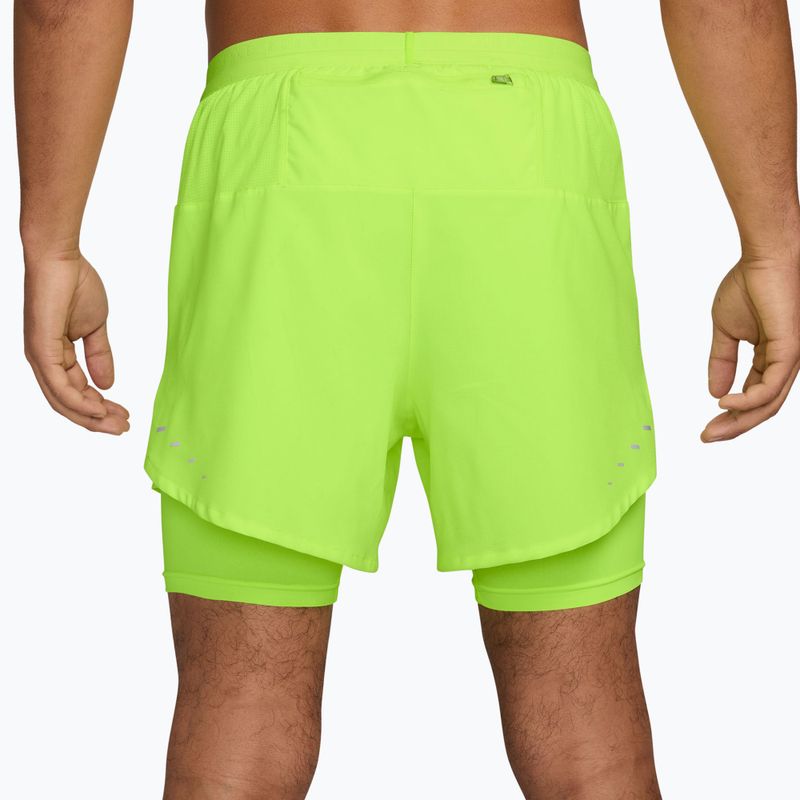 Мъжки шорти за бягане Nike Stride Dri-Fit Hybrid 5" volt ice 2
