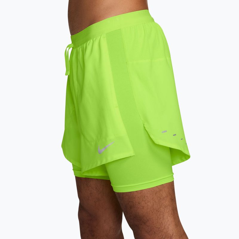 Мъжки шорти за бягане Nike Stride Dri-Fit Hybrid 5" volt ice 3