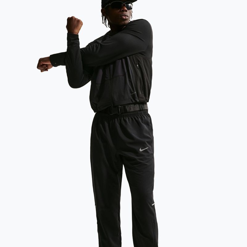 Мъжки панталони за бягане Nike Miler Dri-Fit Woven black/black 4