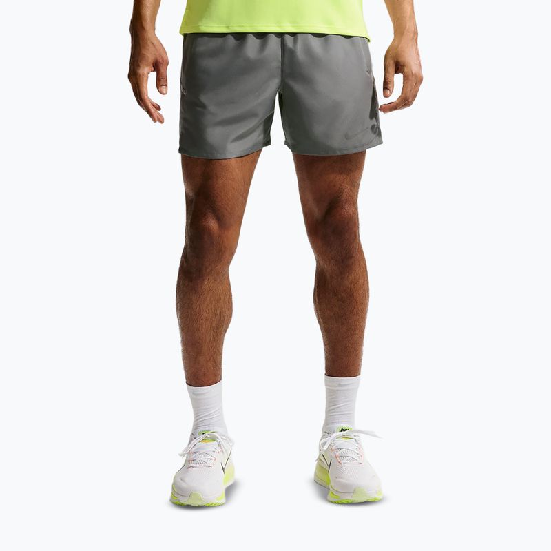 Мъжки шорти за бягане Nike Miler Dri-Fit 2in1 5" smoke grey/smoke grey