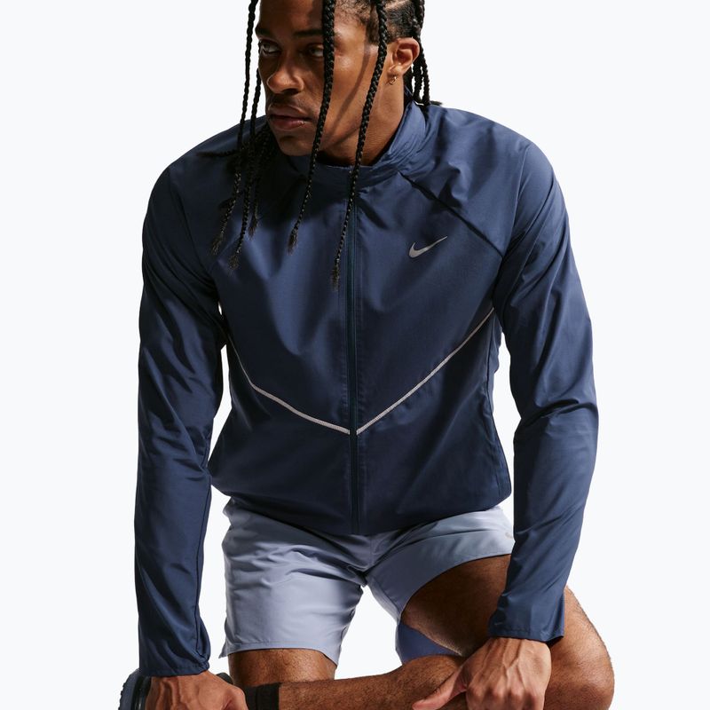 Мъжко яке за бягане Nike Miler Repel UV midnight navy 7