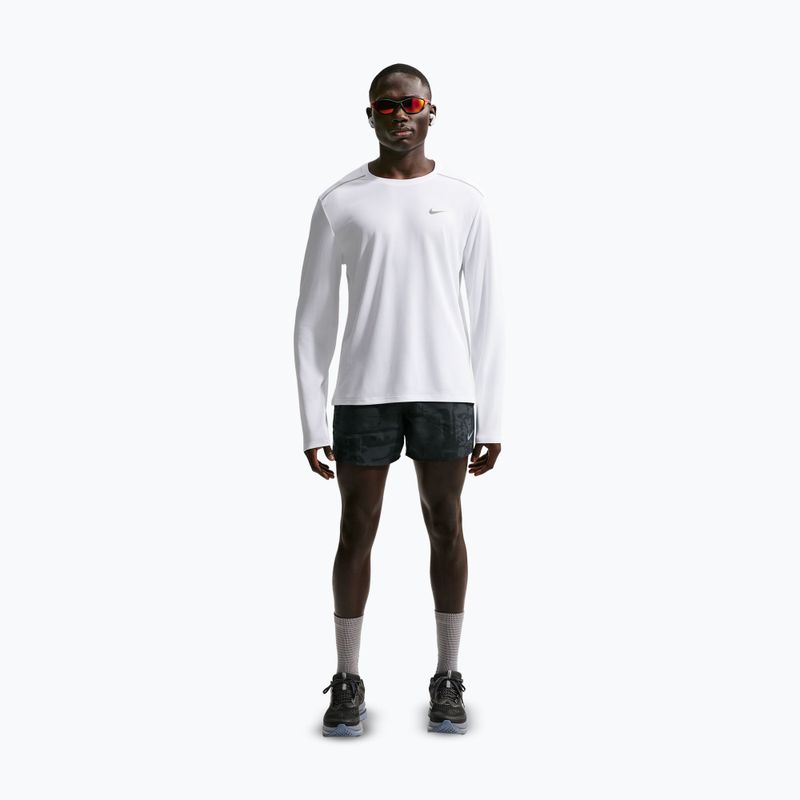 Мъжка блуза за бягане с дълъг ръкав Nike Miler Dri-Fit UV white 2