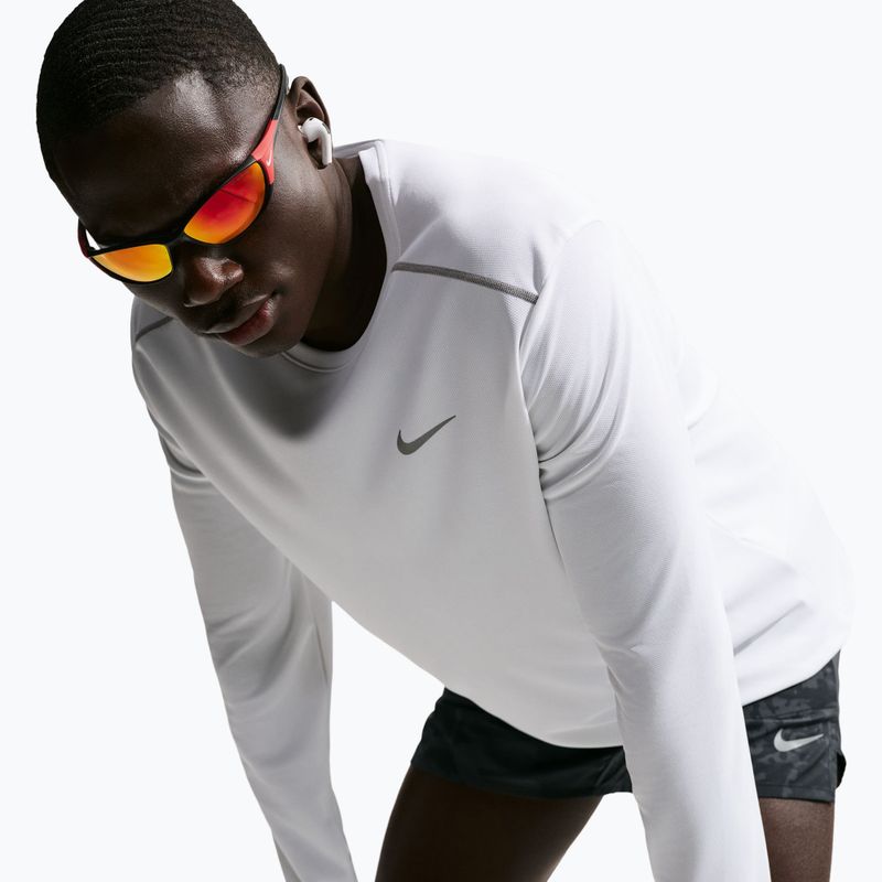 Мъжка блуза за бягане с дълъг ръкав Nike Miler Dri-Fit UV white 4
