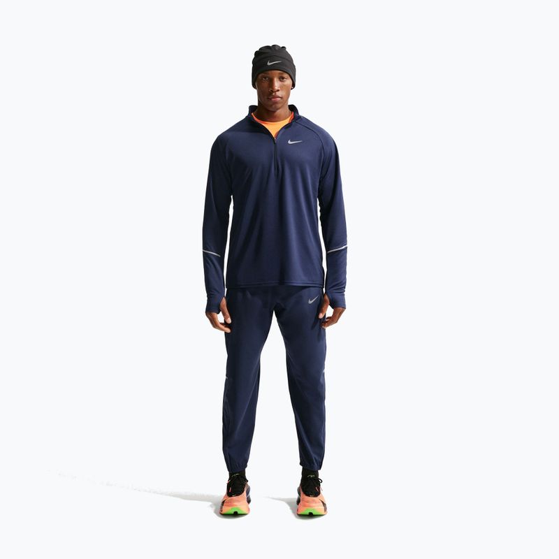 Мъжки суитшърт за бягане Nike Miler Dri-Fit UV 1/2 Zip midnight navy 2