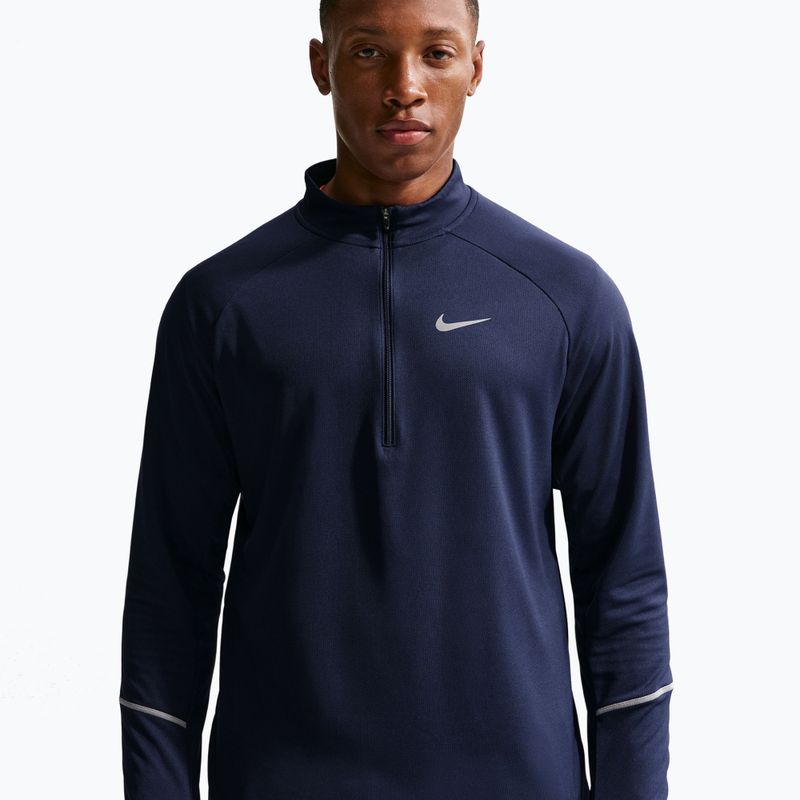 Мъжки суитшърт за бягане Nike Miler Dri-Fit UV 1/2 Zip midnight navy 4