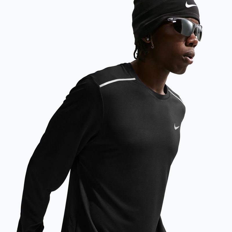 Мъжка блуза за бягане с дълъг ръкав Nike Miler Dri-Fit UV black 5