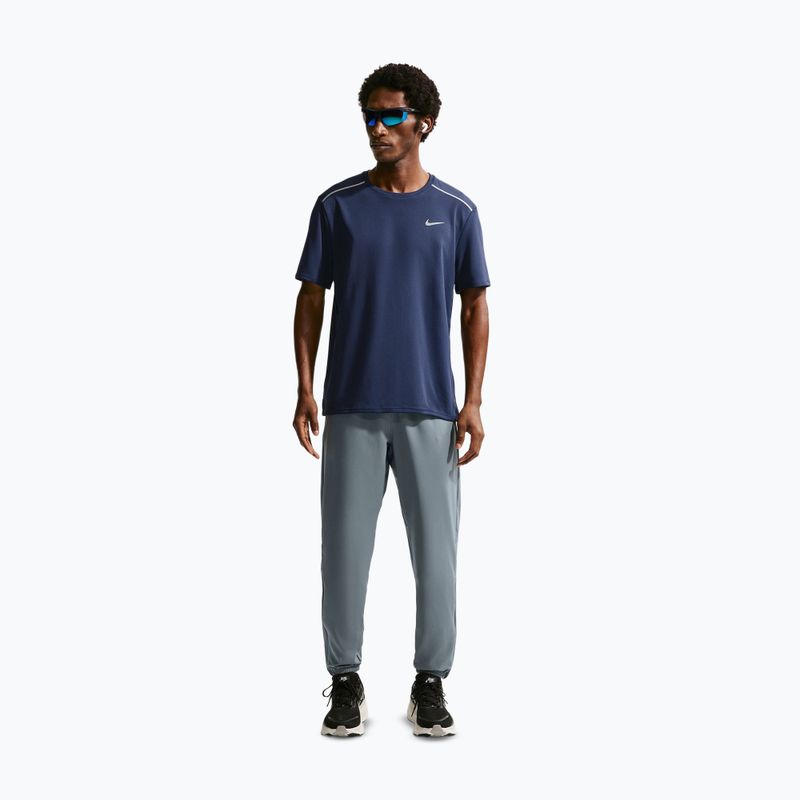 Мъжки панталони за бягане Nike Miler Dri-Fit Woven smoke grey/smoke grey 2