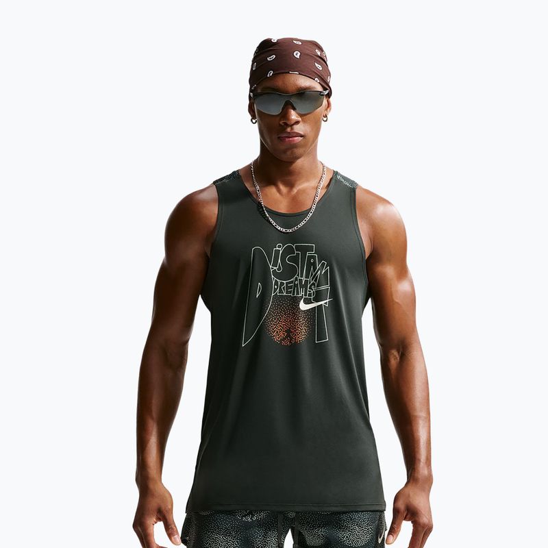 Мъжка тениска за бягане Nike Stride Dri-Fit ADV black spruce
