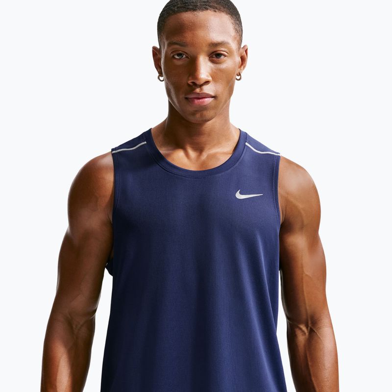 Мъжка тениска за бягане Nike Miler Dri-Fit midnight navy 4