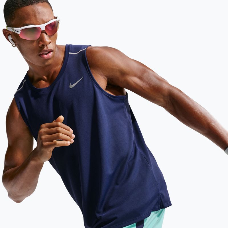 Мъжка тениска за бягане Nike Miler Dri-Fit midnight navy 5