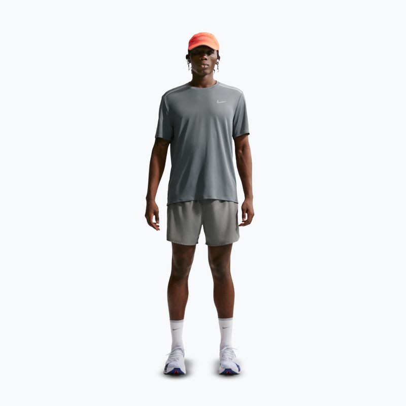 Мъжка тениска за бягане Nike Miler Dri-Fit UV smoke grey 2