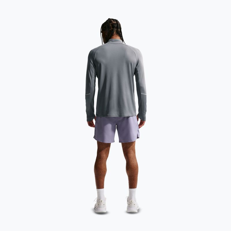 Мъжки суитшърт за бягане Nike Miler Dri-Fit UV 1/2 Zip smoke grey 3