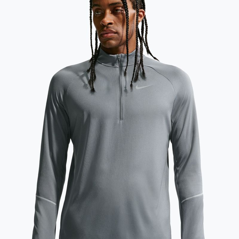 Мъжки суитшърт за бягане Nike Miler Dri-Fit UV 1/2 Zip smoke grey 5