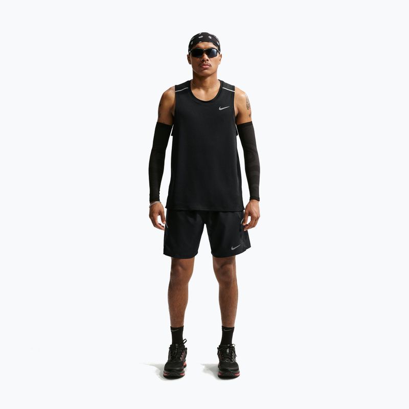 Мъжки шорти за бягане Nike Miler Dri-Fit Brief Lined7" black/black 2