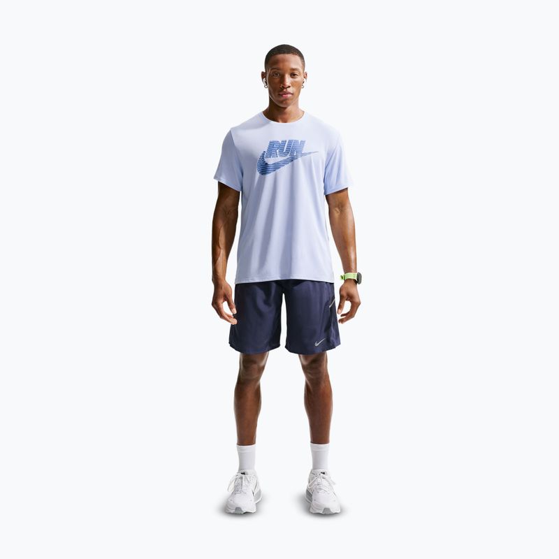 Мъжка тениска за бягане Nike Miler Dri-Fit UV hydrogen blue/lapis 2