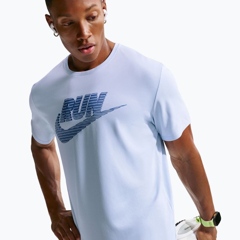 Мъжка тениска за бягане Nike Miler Dri-Fit UV hydrogen blue/lapis 4