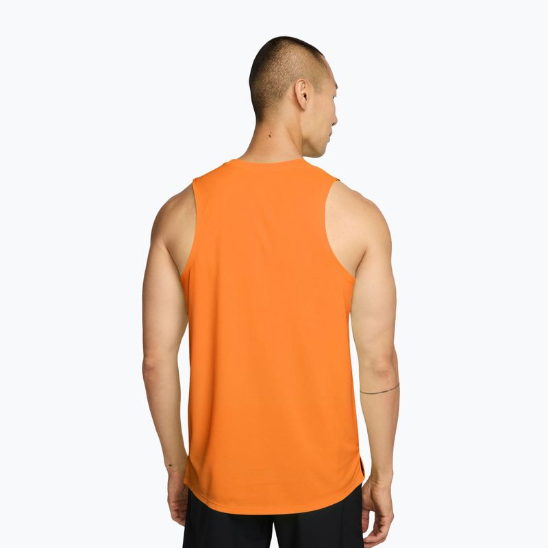 Мъжка тениска за бягане Nike Miler Dri-Fit total orange 2