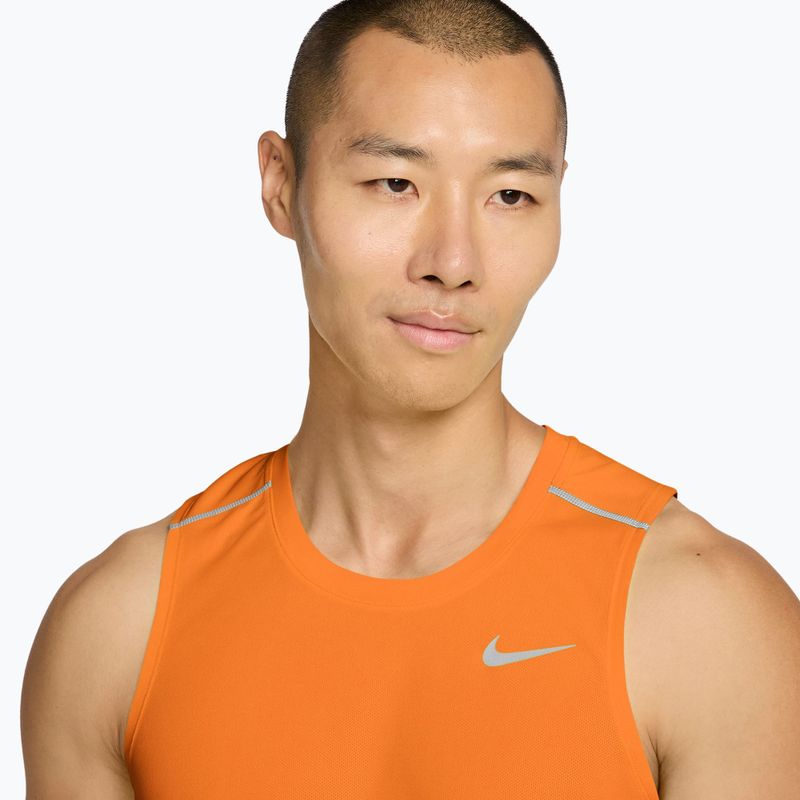Мъжка тениска за бягане Nike Miler Dri-Fit total orange 3
