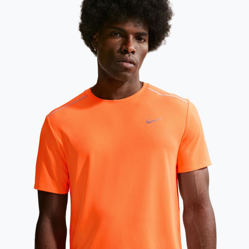 Мъжка тениска за бягане Nike Miler Dri-Fit UV total orange 4