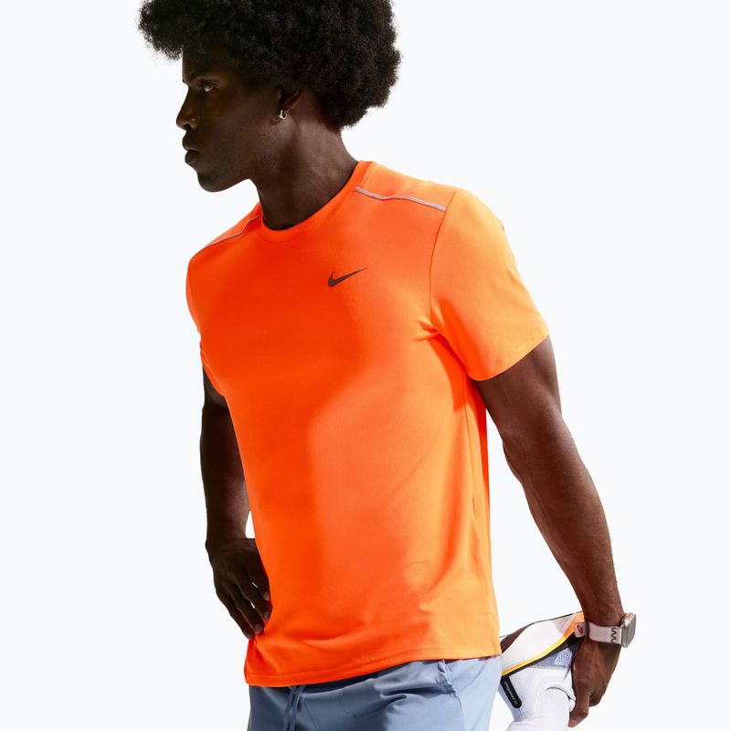 Мъжка тениска за бягане Nike Miler Dri-Fit UV total orange 5
