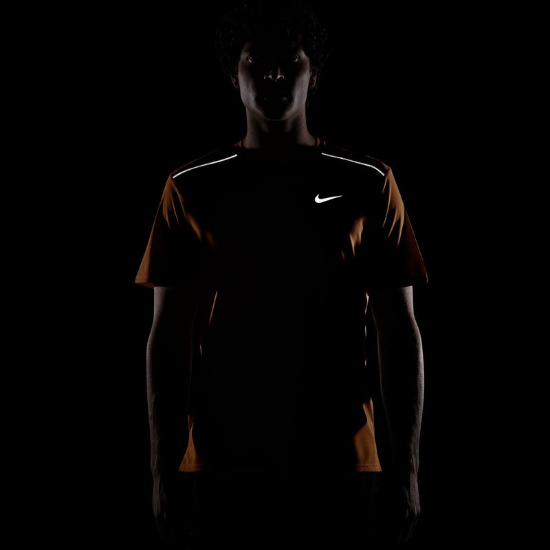 Мъжка тениска за бягане Nike Miler Dri-Fit UV total orange 7