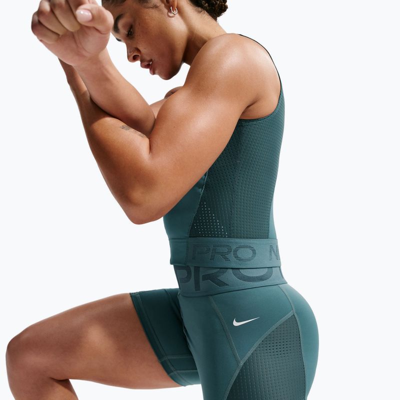 Дамски къси панталони/шорти Nike Pro Sculpt High Waisted 5" Biker mineral slate/faded spruce/white 6