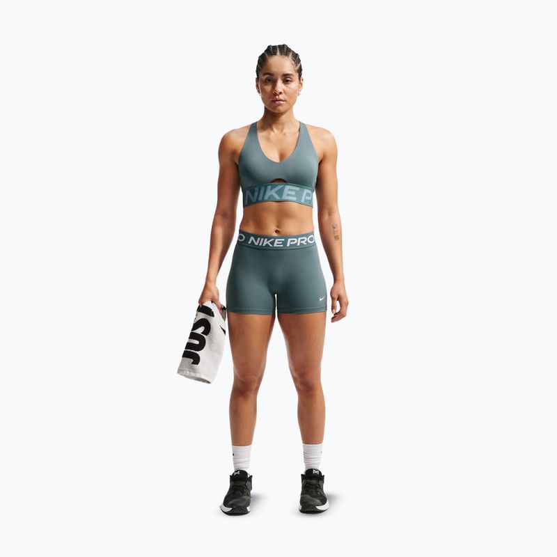 Спортен сутиен Nike Pro Sculpt Medium Support mineral slate/denim turquoise/white 2
