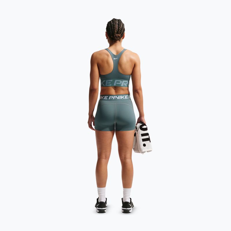 Спортен сутиен Nike Pro Sculpt Medium Support mineral slate/denim turquoise/white 3