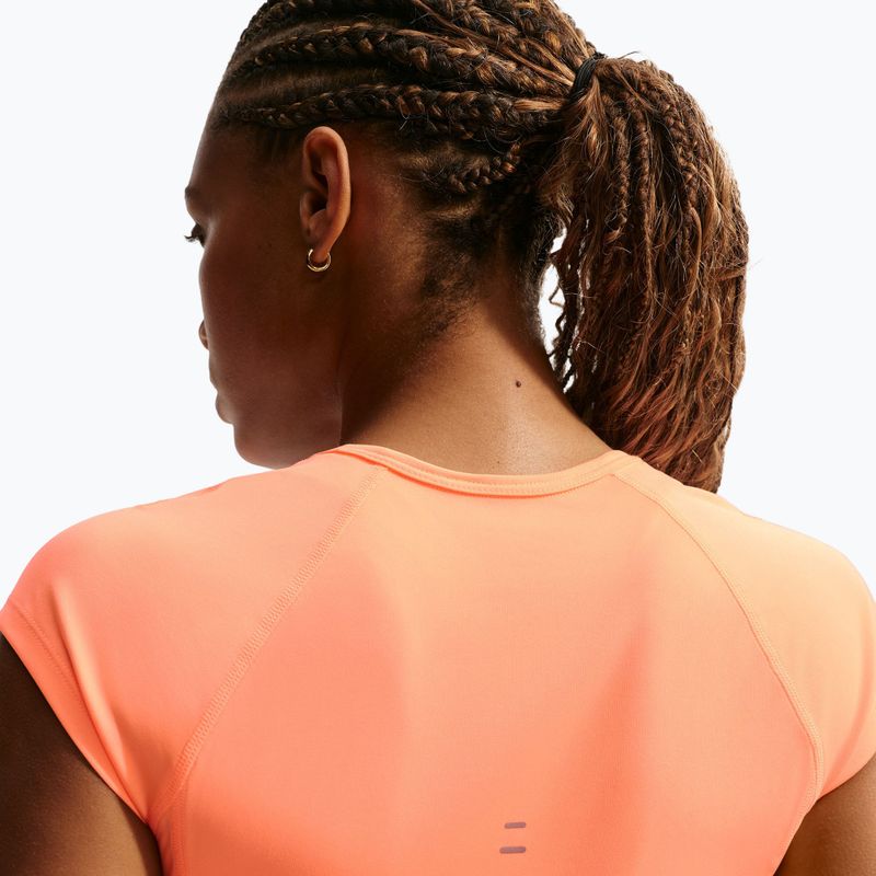 Дамска тениска за бягане Nike Swoosh Run Dri-Fit orange pulse/photon dust/white 4