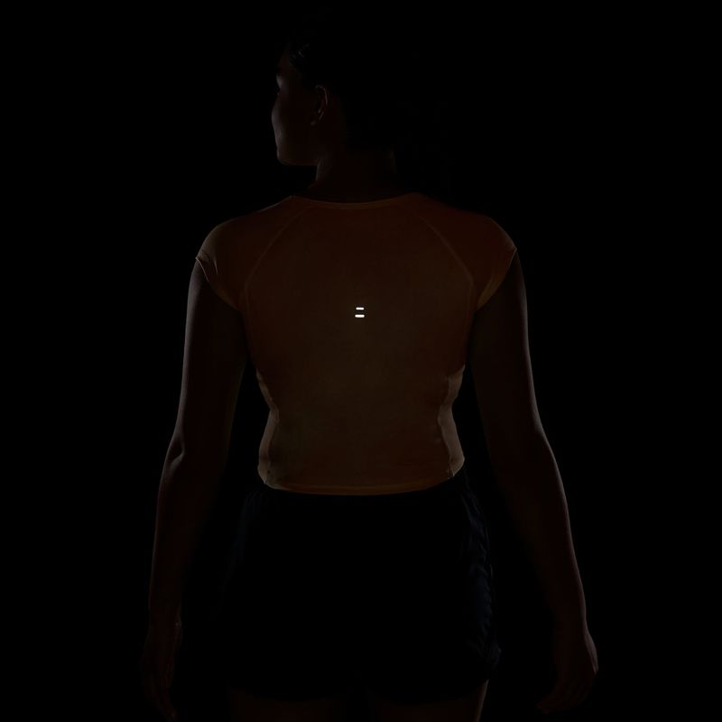 Дамска тениска за бягане Nike Swoosh Run Dri-Fit orange pulse/photon dust/white 6