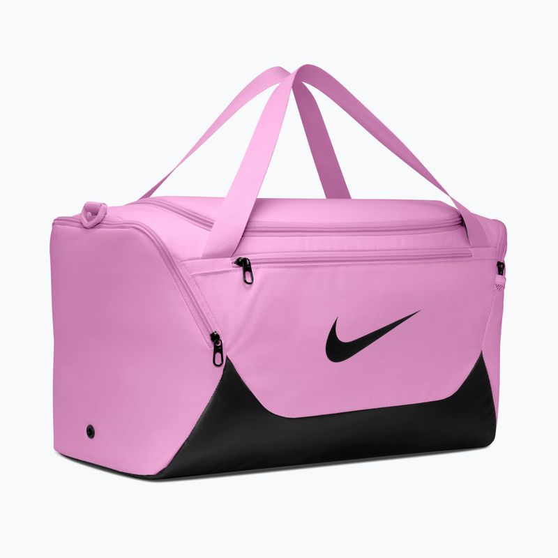 Чанта за тренировка/фитнес Nike Brasilia Duffel Small 40 l light magenta/black/black 2