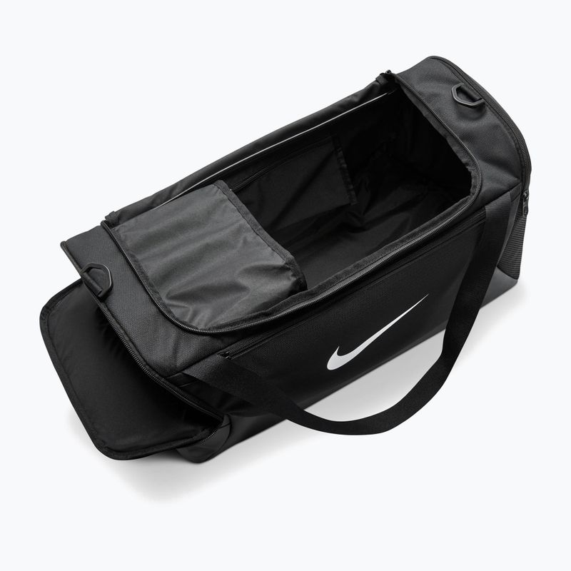 Чанта за тренировка/фитнес Nike Brasilia Duffel Small 40 l black/black/white 5