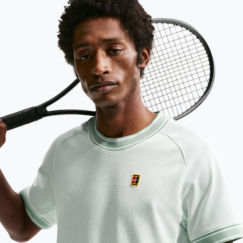 Мъжка тениска/фланелка за тенис Nike Court Heritage barely green 5