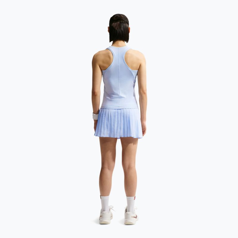 Тенис пола Nike Victory Dri-Fit High-Waisted Pleated hydrogen blue/hydrogen blue/white 3