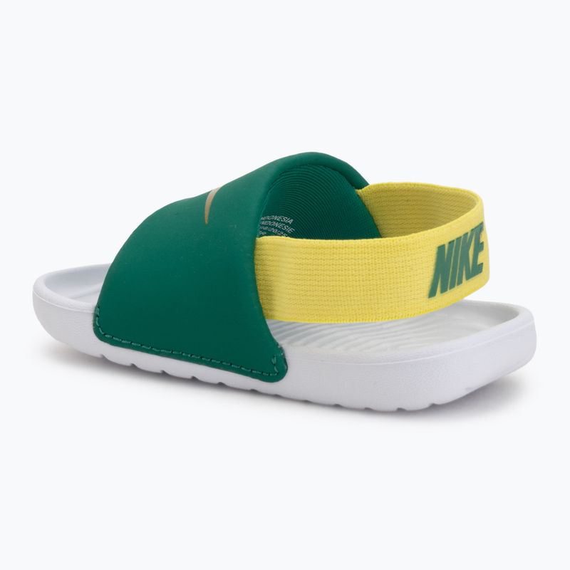 Детски чехли Nike Kawa malachite/sonic yellow 3