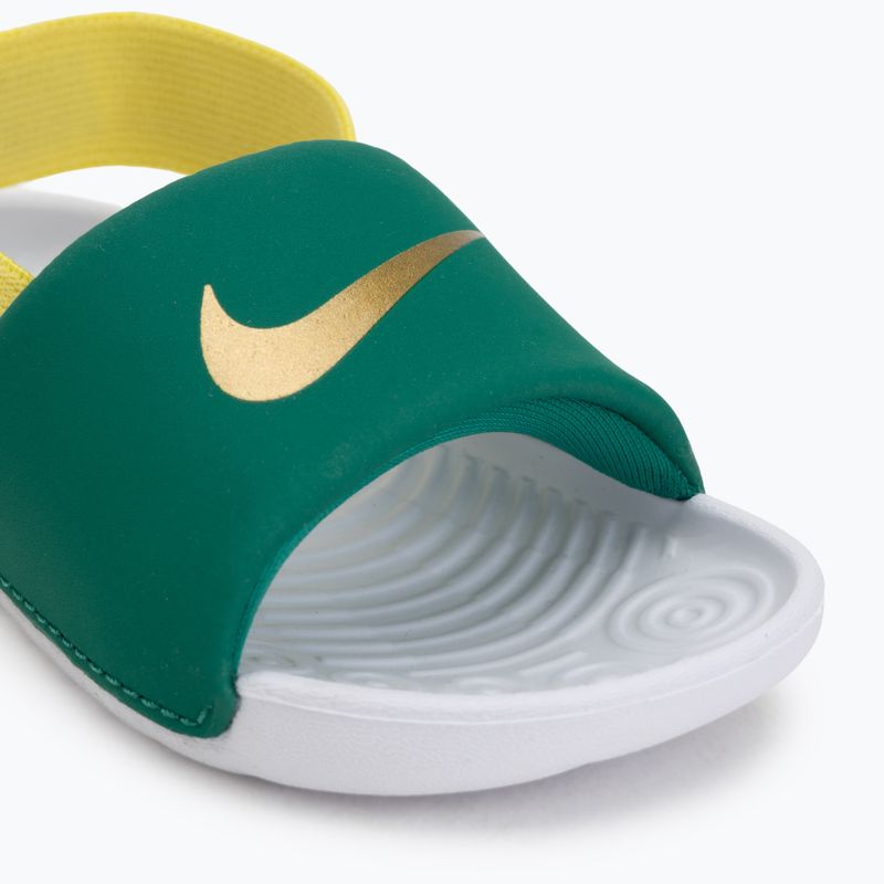 Детски чехли Nike Kawa malachite/sonic yellow 7