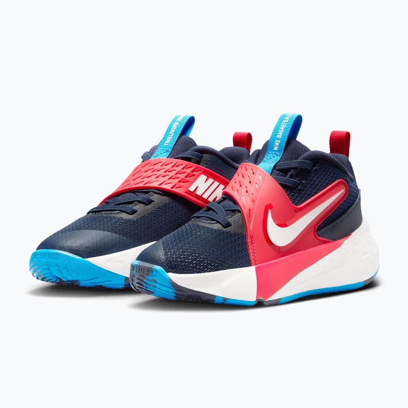 Детски обувки Nike Team Hustle D 12 tm navy/university red/photo blue/sail 3