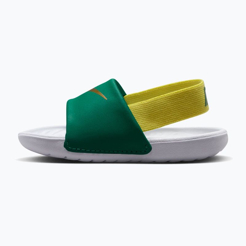 Детски чехли Nike Kawa malachite/sonic yellow 2