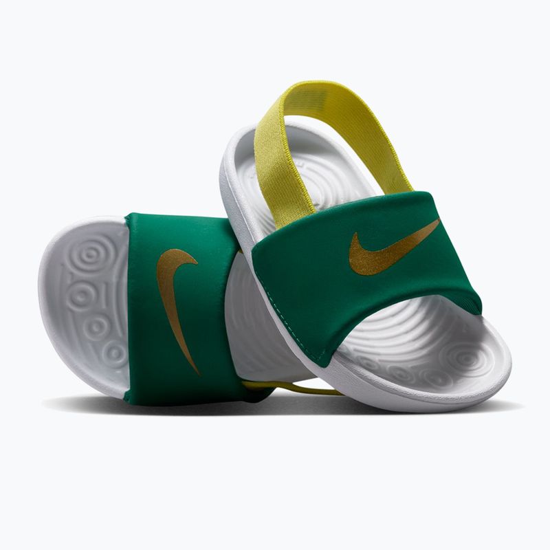 Детски чехли Nike Kawa malachite/sonic yellow 3