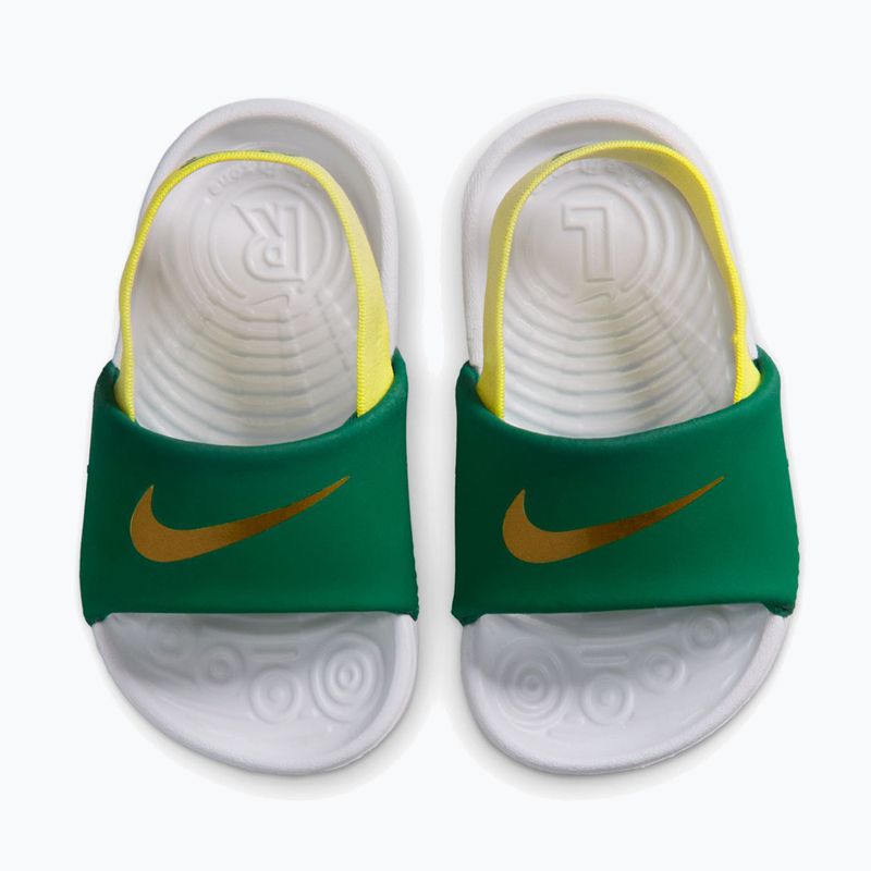 Детски чехли Nike Kawa malachite/sonic yellow 5