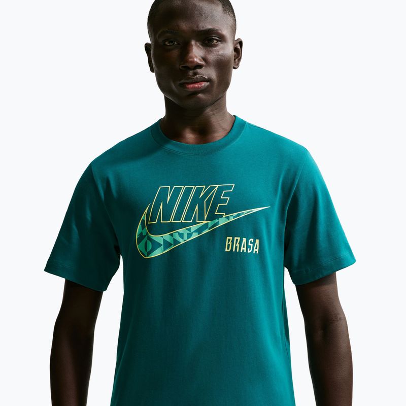 Мъжка футболна фланелка Nike Brazil Soccer geode teal 4